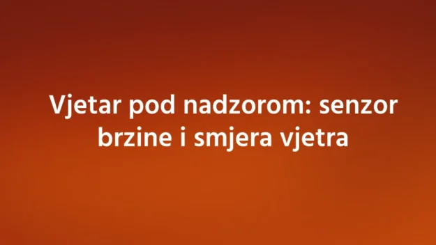 Vjetar pod nadzorom senzor brzine i smjera vjetra Vjetar pod nadzorom senzor brzine i smjera vjetra