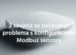 Rješavanje problema s konfiguracijom Modbus senzora