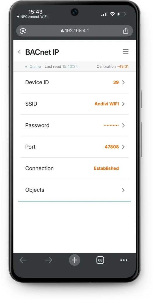 BACnet Sensors - BACnet IP Communication