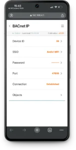 BACnet senzori - BACnet IP komunikacija