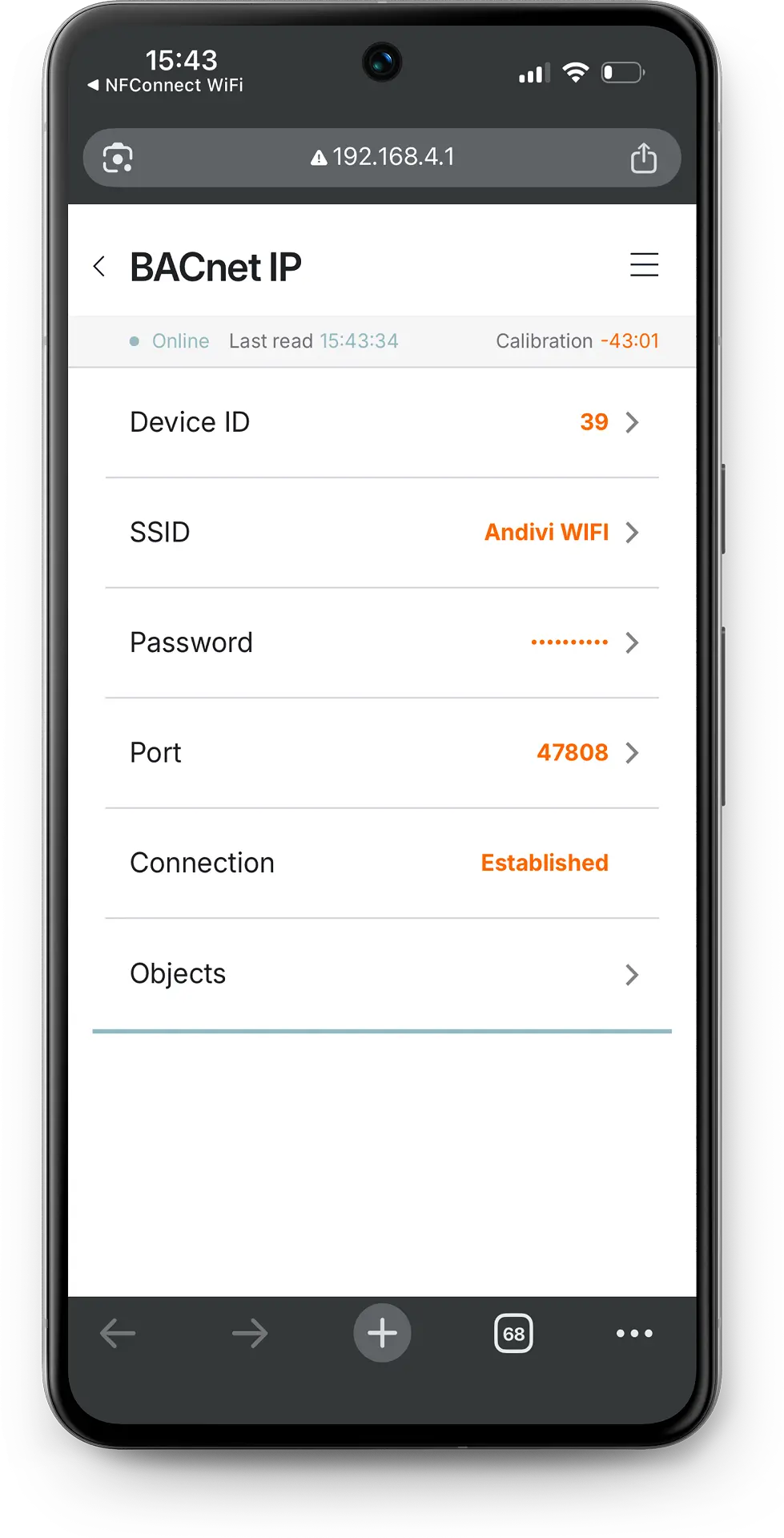 BACnet senzori - BACnet IP komunikacija